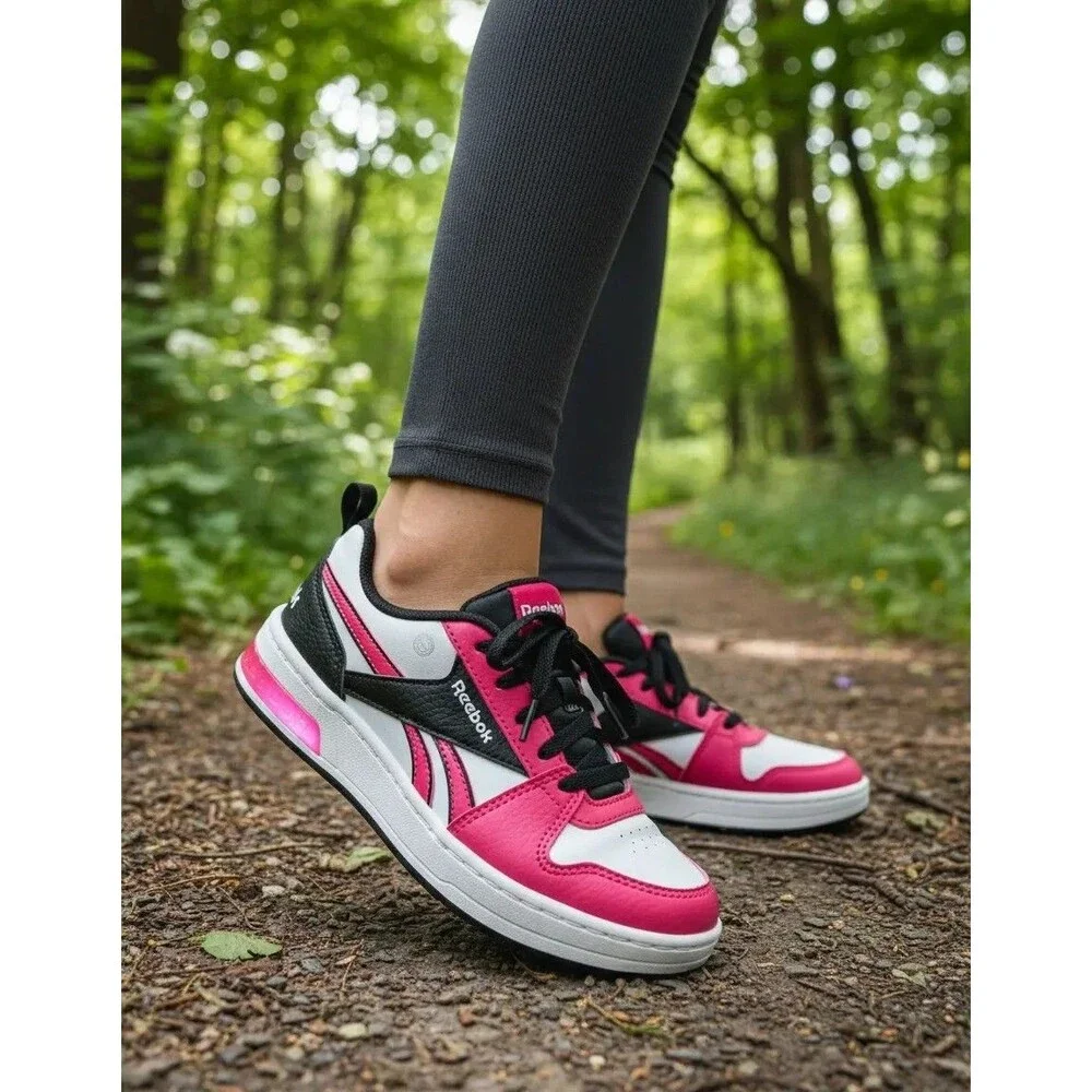 Reebok Royal Prime Step N Flash Kids Girls Sneakers Pink White Black US 13.5